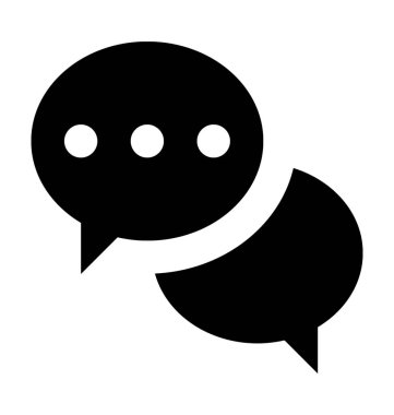 Konuşma Kabarcığı Düz Vektör Simgesi