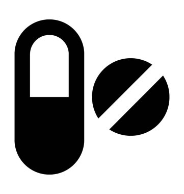 Tıp düz vektör simgesi