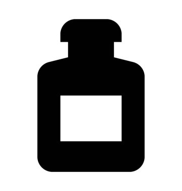 Tıp kavanoz düz vektör simgesi