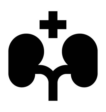 İnsan akciğerleri düz vektör simgesi