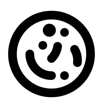 Mikroplar düz vektör simgesi