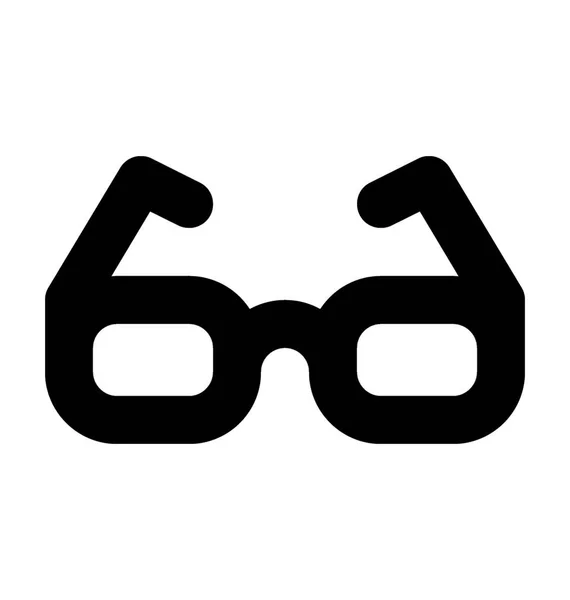 Glasögon Platt Vektor Ikon — Stock vektor