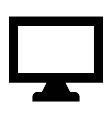 LCD düz vektör simgesi