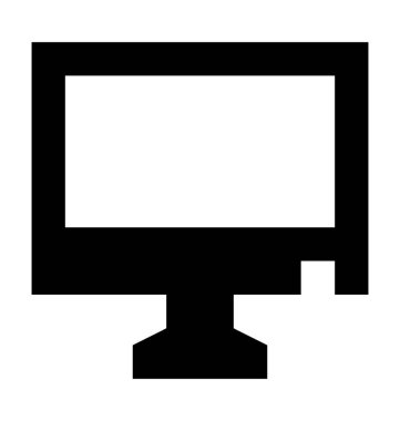 LCD düz vektör simgesi