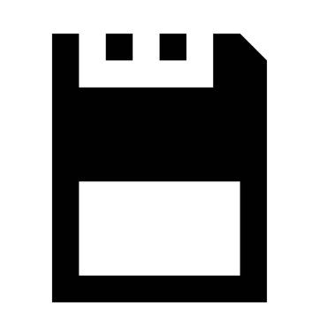 Disket düz vektör simgesi