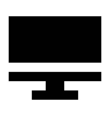 LCD düz vektör simgesi