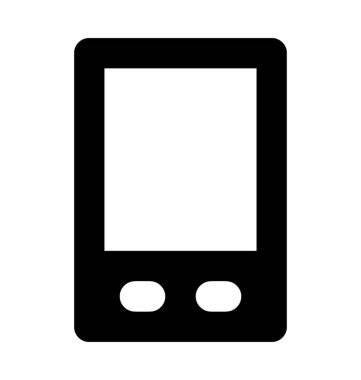 Cep telefon düz vektör simgesi