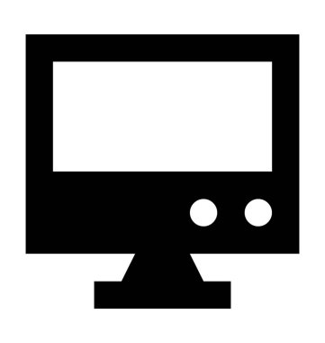 LCD düz vektör simgesi