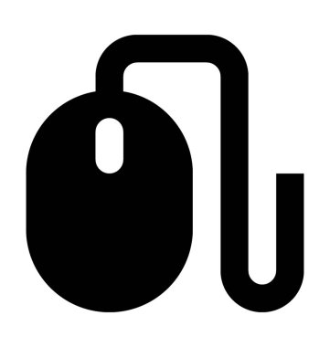 Bilgisayar fare düz vektör simgesi