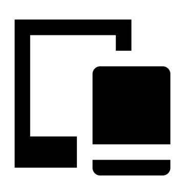 Android cihaz düz vektör simgesi