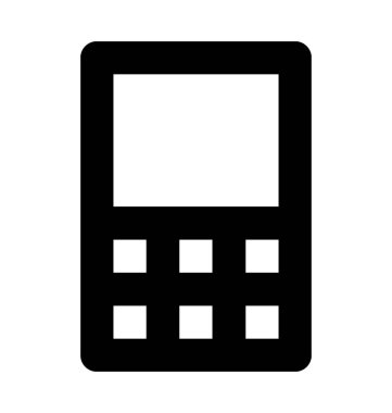 akıllı telefon düz vektör simgesi