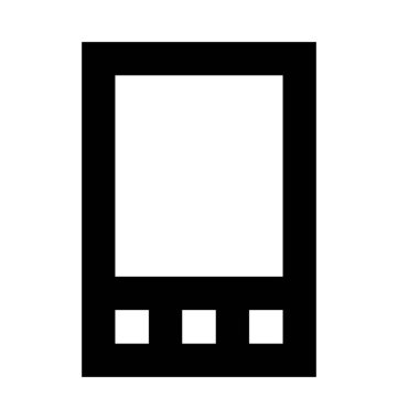 akıllı telefon düz vektör simgesi