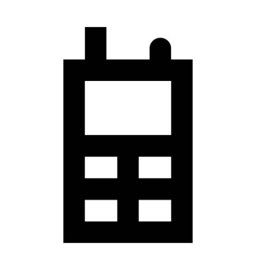 Telsizler Talkie düz vektör simgesi