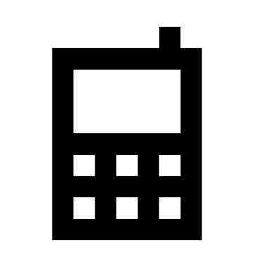 Telsizler Talkie düz vektör simgesi