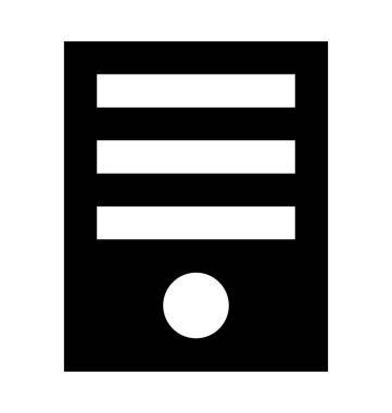 IPAD düz vektör simgesi