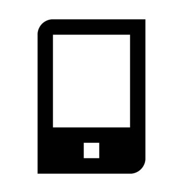 cep telefonu düz vektör simgesi