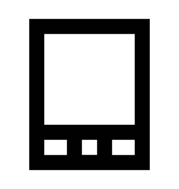 cep telefonu düz vektör simgesi