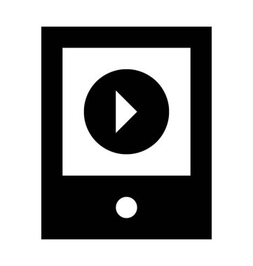 Mobil Video düz vektör simgesi