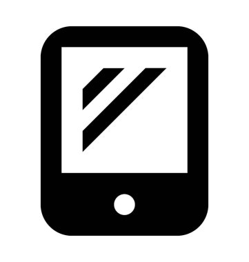 cep telefonu düz vektör simgesi