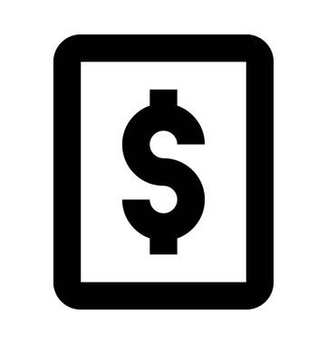 E ticaret düz vektör simgesi