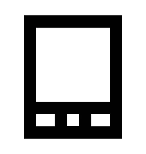 Téléphone Portable Icône Vectorielle Plat — Image vectorielle