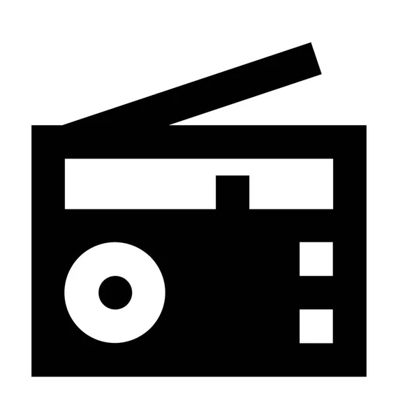 Radio Flachvektorsymbol — Stockvektor