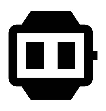 Kol saati düz vektör simgesi