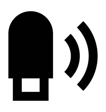 USB Flash düz vektör simgesi