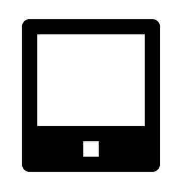 IPAD düz vektör simgesi