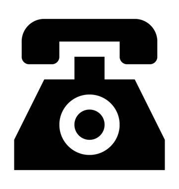 Sabit hat düz vektör simgesi