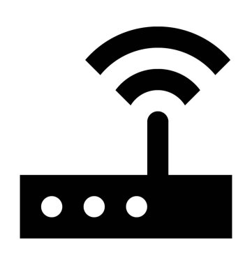 Wifi Yönlendirici Düz Vektör Simgesi