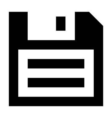 Disket düz vektör simgesi