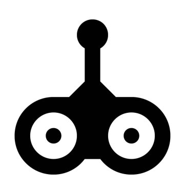 Joypad düz vektör simgesi