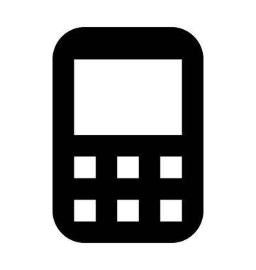 Cep telefon düz vektör simgesi