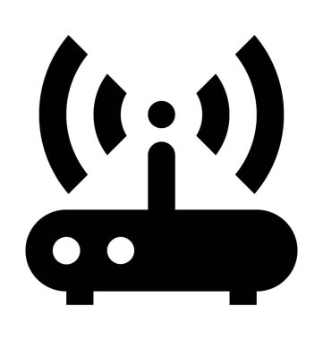Wifi Yönlendirici Düz Vektör Simgesi