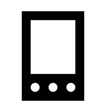 cep telefonu düz vektör simgesi