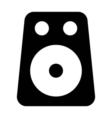 Hoparlör Düz Vektör Simgesi