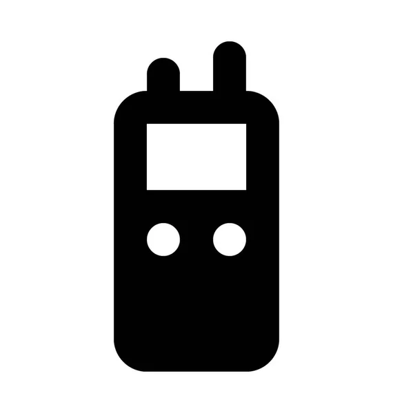 Walkies Talkie Platte Vector Icon — Stockvector