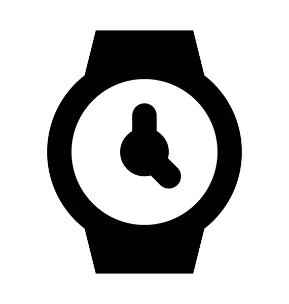 Wristwatch Flat Vector Icon — Stock Vector