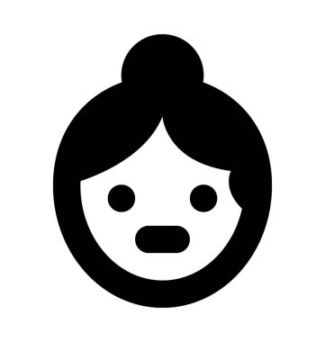 Öğretmen Avatar düz vektör simgesi