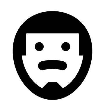 Düz vektör simge chap