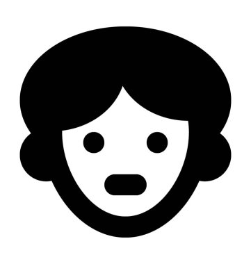 Çocuk düz vektör simgesi