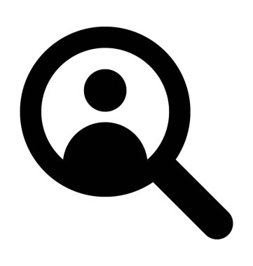 İyi kişi düz vektör simgesi