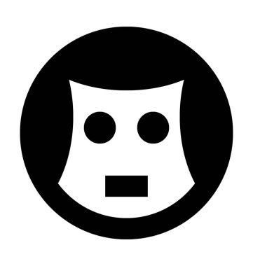 Köpek kişi düz vektör simgesi