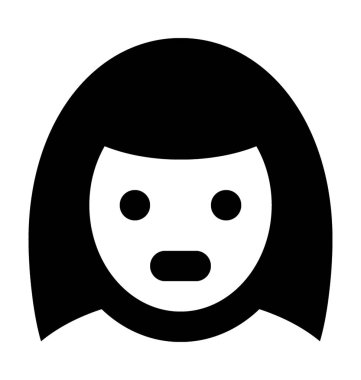 Schoolgirl düz vektör simgesi