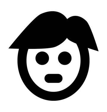 Çizgi film portakal düz vektör simgesi