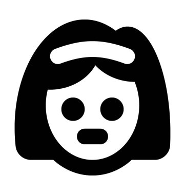 Çocuk düz vektör simgesi