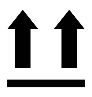 Şu tarafa doğru işaret düz vektör simgesi 