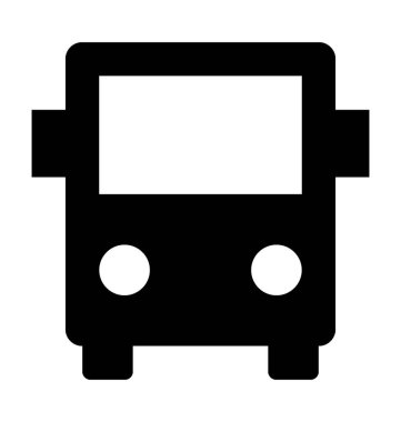 Kargo kamyonu düz vektör simgesi 