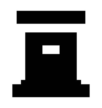 Posta kutusu düz vektör simgesi 